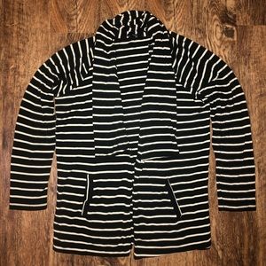 TART Long Sleeve Striped Open Front Cardigan